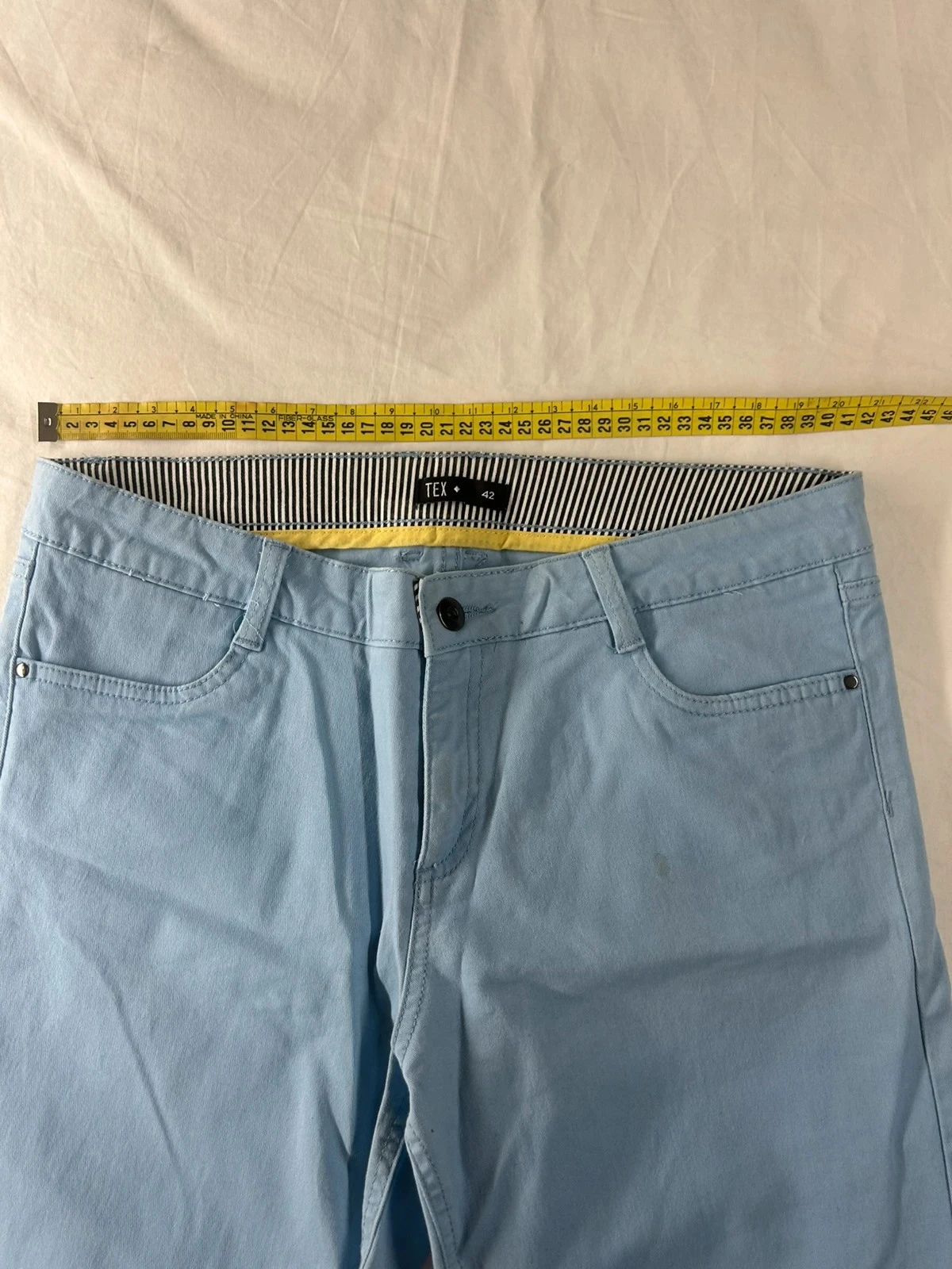 Turkoois blauwe spijkershort tex maat 42 – photo 2
